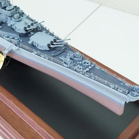 アメリカ海軍 戦艦ミズーリ 精密模型 フランクリン・ミント製 1/550 1
