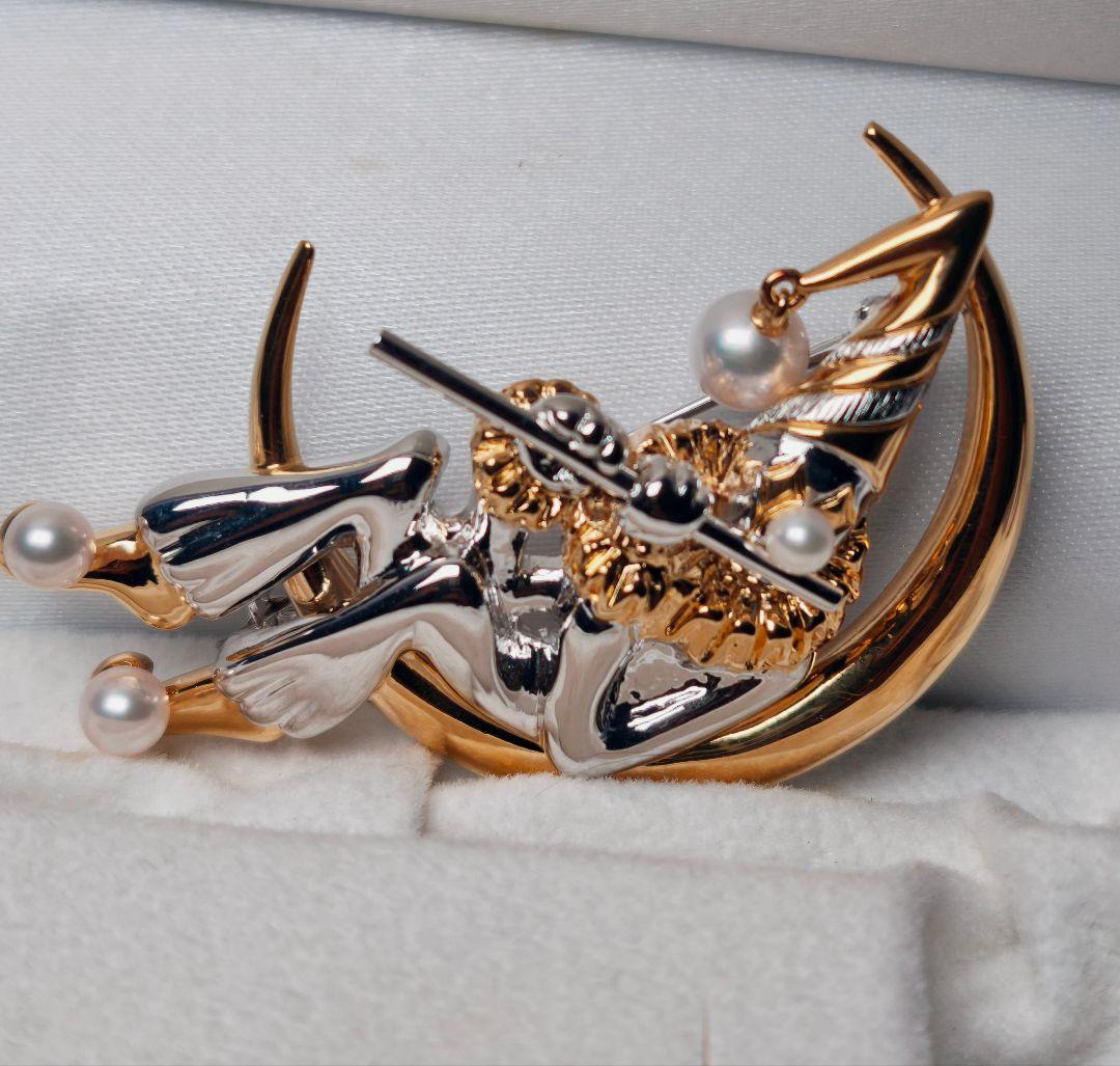美品 最高級!!】ミキモト ブローチ パール ピエロ フォーマル 皇室御用達