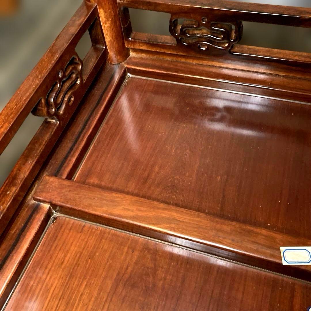 栄華紅木】 中国家具 チャイナアンティーク ダイニングテーブル 机