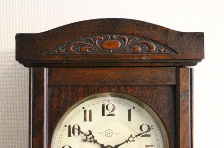 精工舎 SEIKO スリゲル10号 壁掛け 時計 柱 アンティーク 動作品