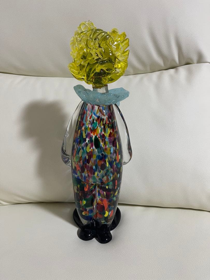 ムラーノガラス ガラス細工 イタリア製 ピエロ クラウン ヴィンテージ