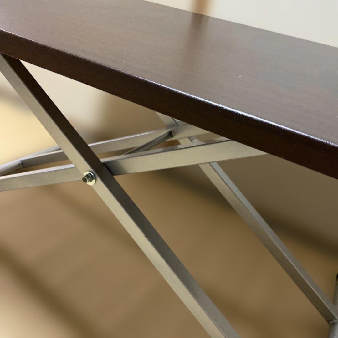 ニトリ　ダイニングテーブル 昇降式　ブラウン　広島県　お引き取り限定