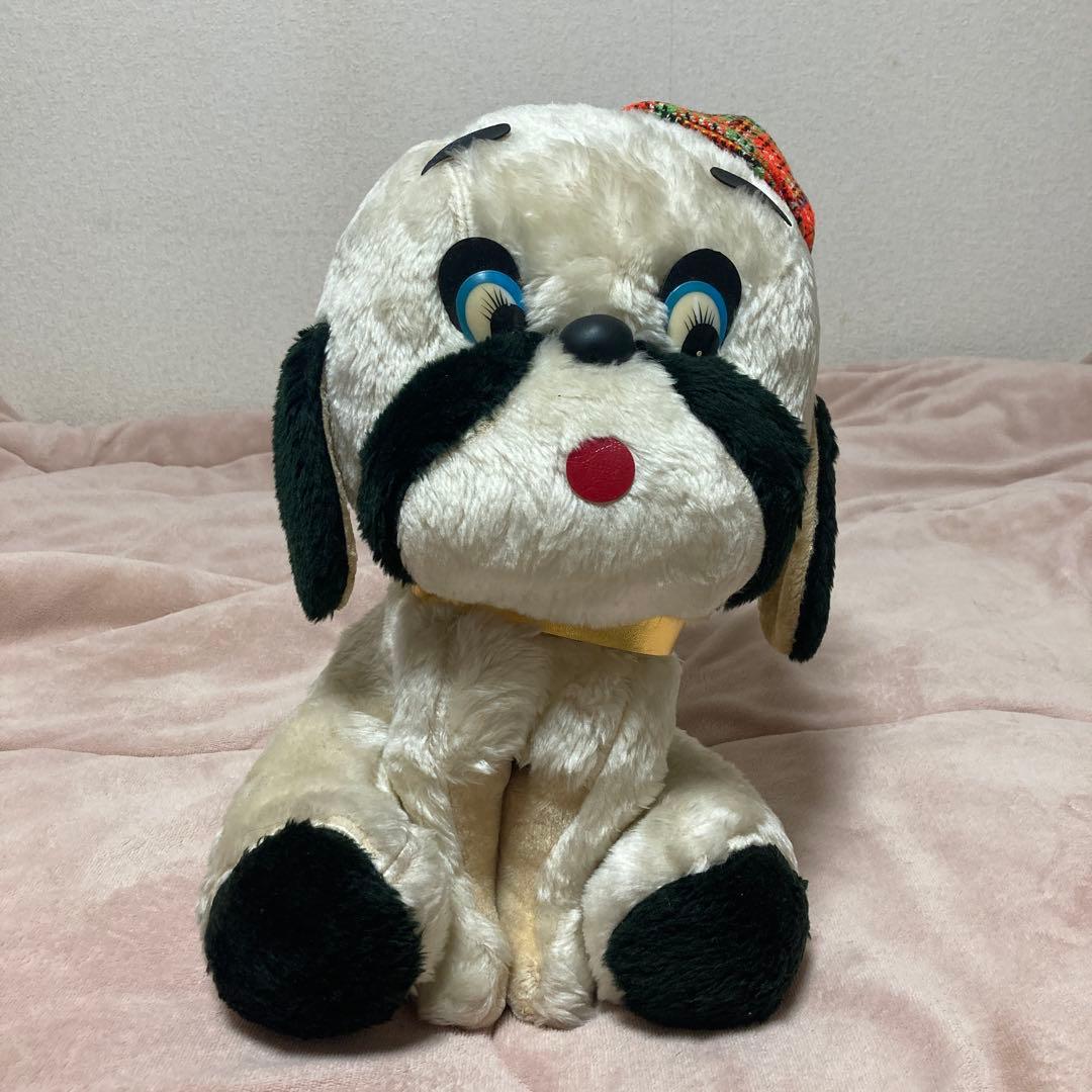 昭和レトロ　ヴィンテージ 犬　ぬいぐるみ　中古品　メーカー名不明