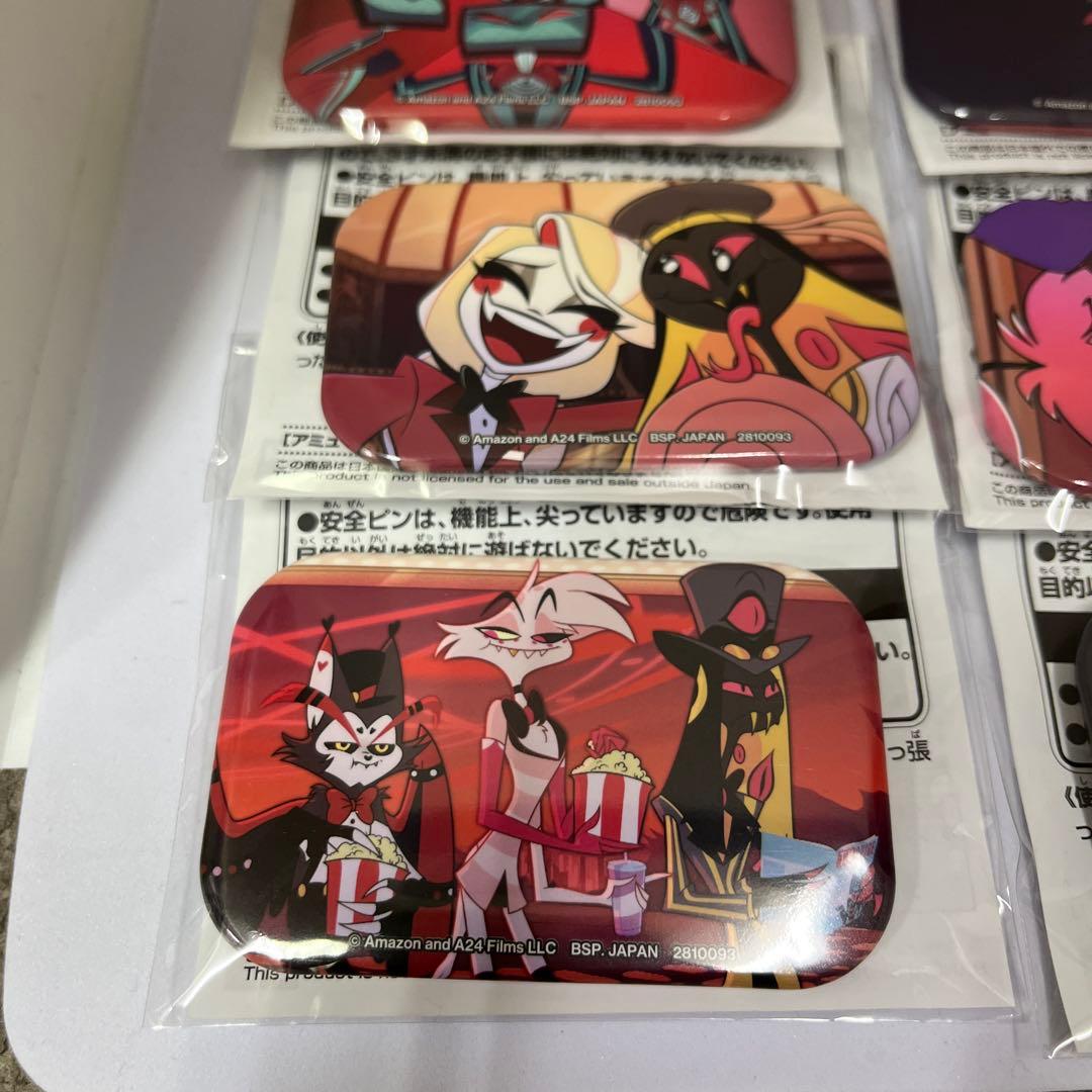 ハズビン・ホテルへようこそ◾︎スクエア缶バッジ　６個セット♫ヴォックス アラスター