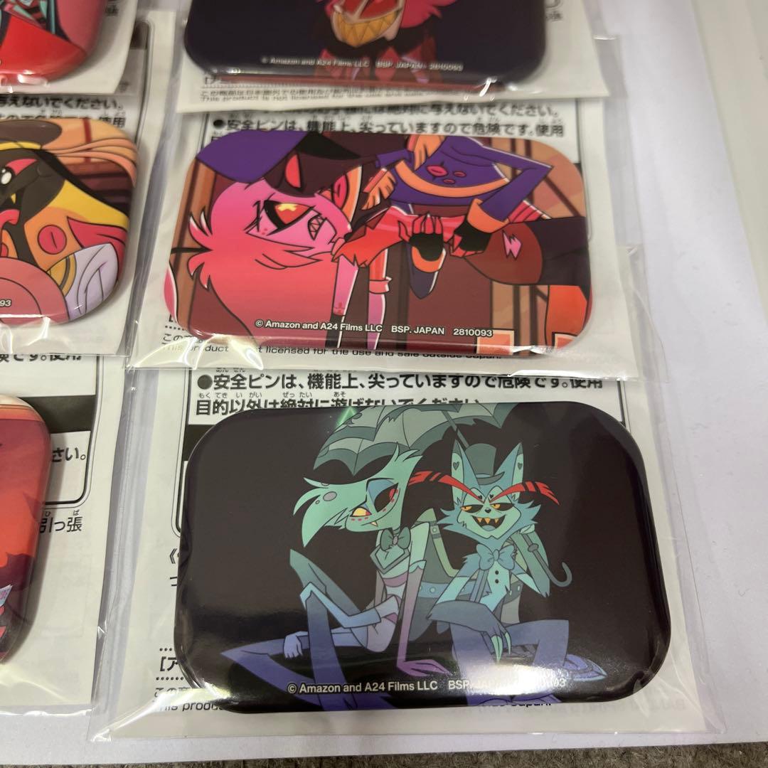 ハズビン・ホテルへようこそ◾︎スクエア缶バッジ 6個セット