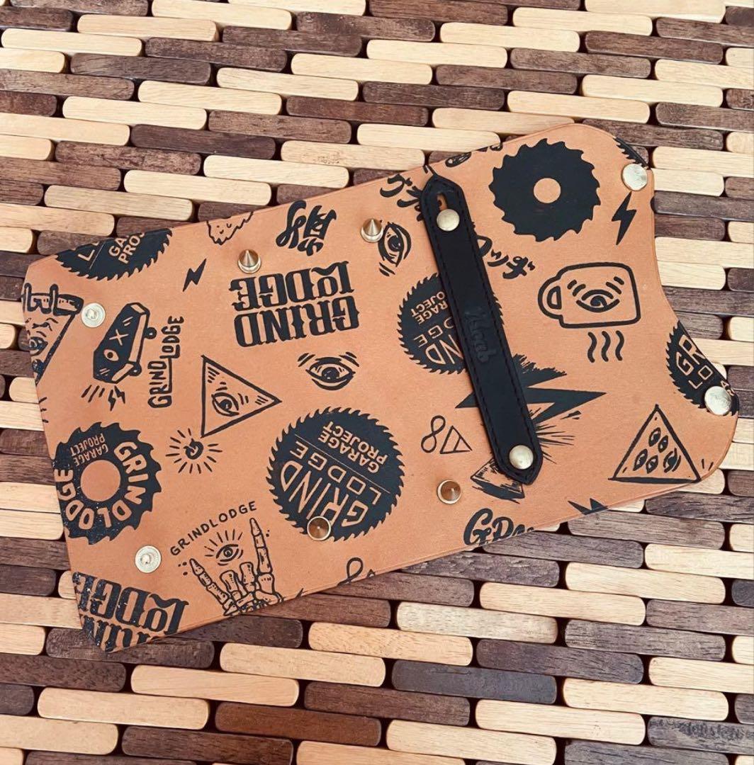 グラインドロッヂ　初期　CB缶カバー　boab leather works