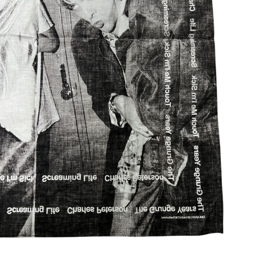 未使用品級タカヒロミヤシタ グラフィックバンダナ カートコバーン コートニーラブ