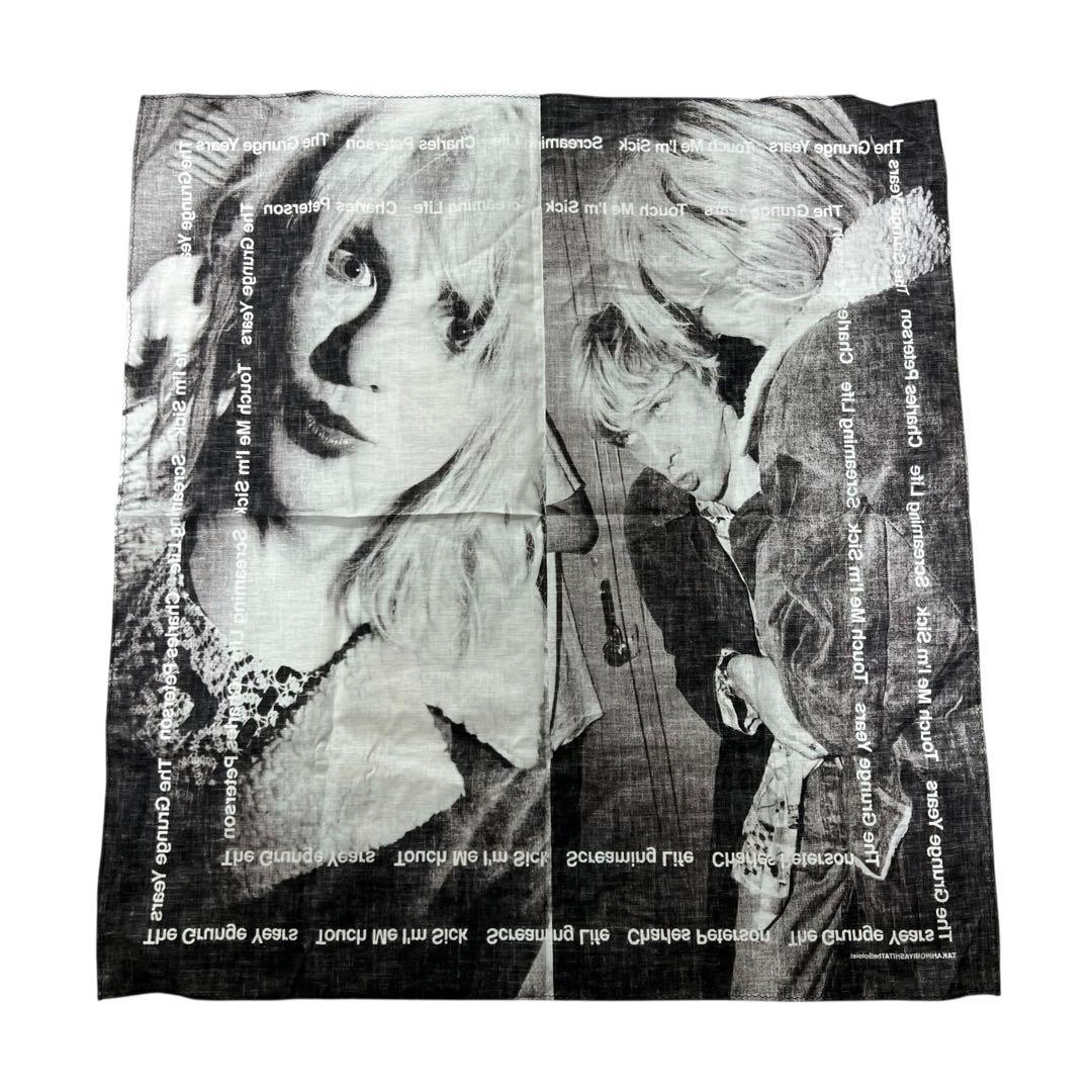 未使用品級タカヒロミヤシタ グラフィックバンダナ カートコバーン コートニーラブ