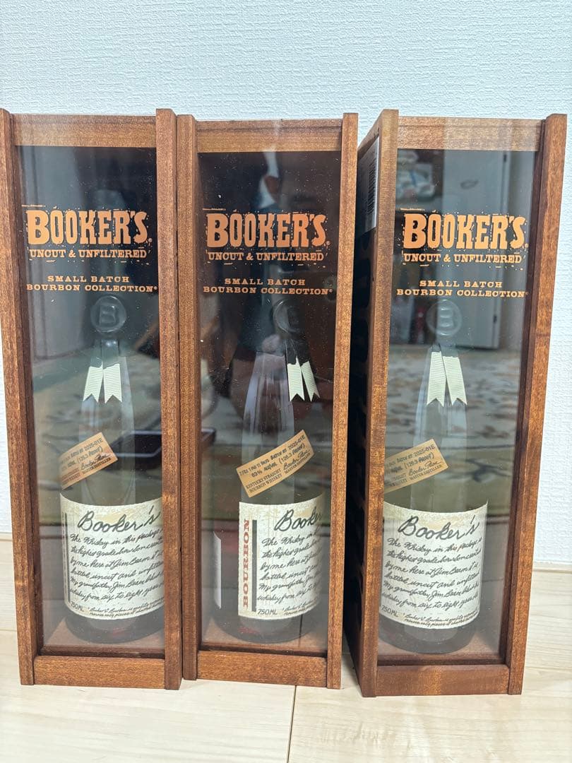ブッカーズ 2025-01E 木箱付き ウイスキー750ml 3本 ブッカーズ 【限定】ブッカーズ 2025［木箱入］ 正規品 750ml瓶