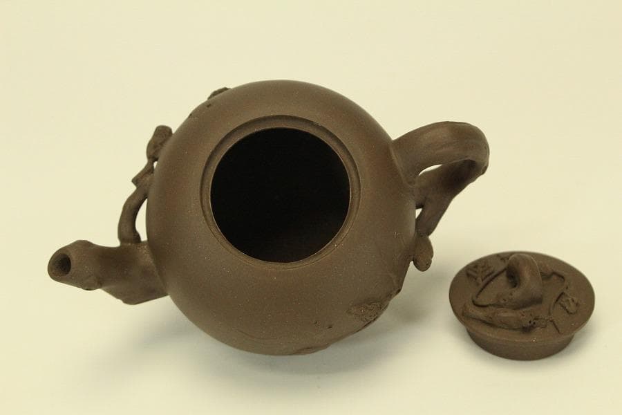 煎茶 紫泥 急須 中国美術(BB463)