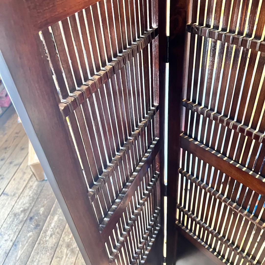 ①木製　パーテーション　衝立　お店　インテリア　コレクション