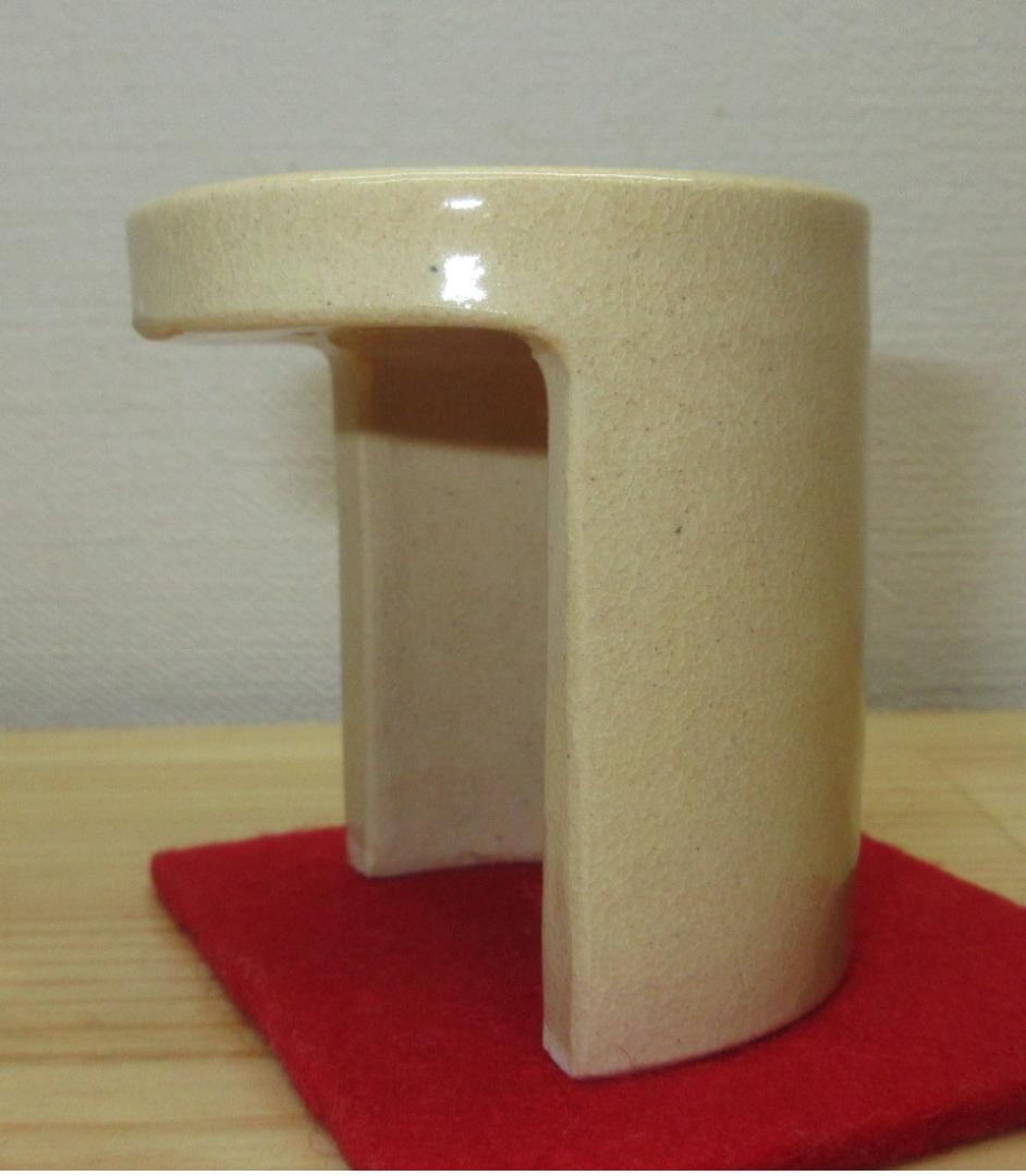 送料込【逢絢亭】茶道具 蓋置 京焼 瓦蓋置 藪内流好