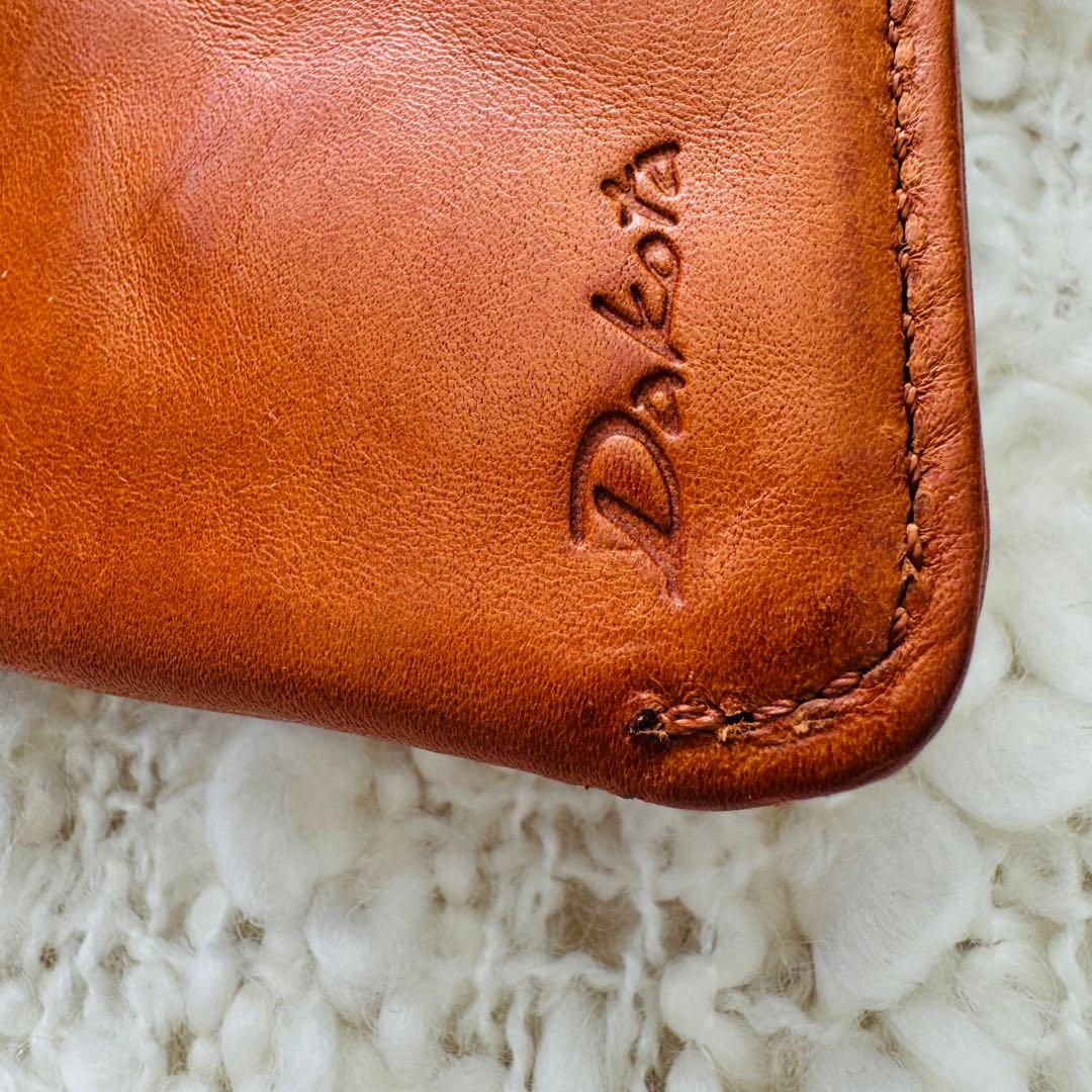 Dakota ダコタ 二つ折り財布 本革 クラプトン 財布 がま口 キャメル