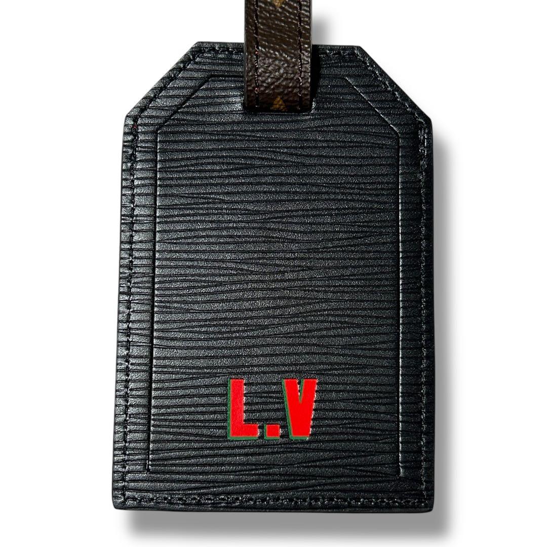 【美品】ルイ・ヴィトン エピ ポルト アドレス ネームタグ モノグラム チャーム