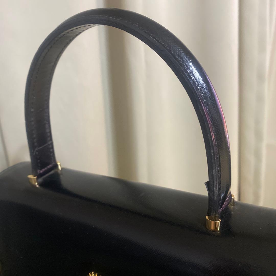 【送料無料】ヴェルサーチ ハンドバッグ フォーマル メデューサ レザー ブラック