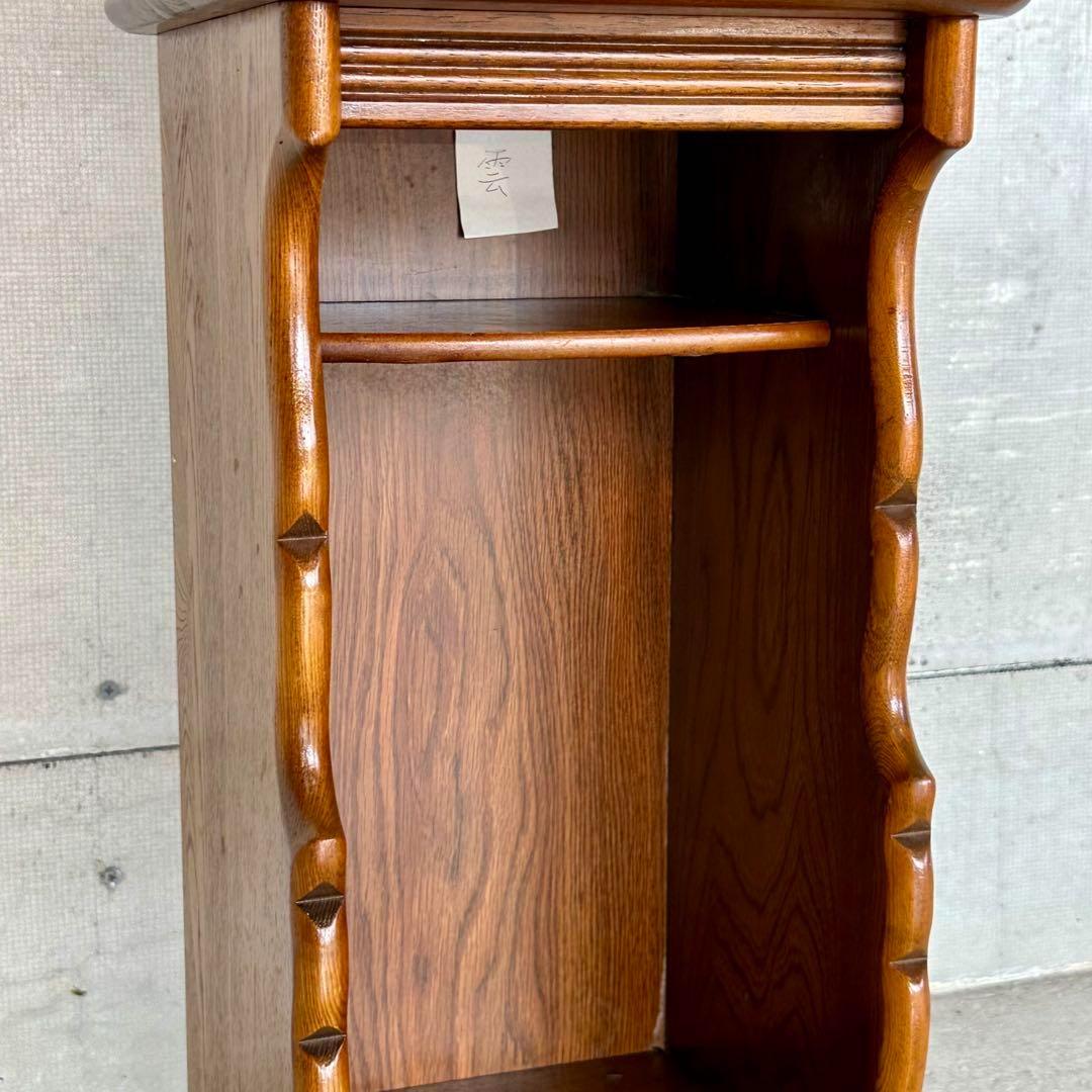 ☆70s☆ KarImoku カリモク電話台 サイドテーブル 花台 レトロ家具