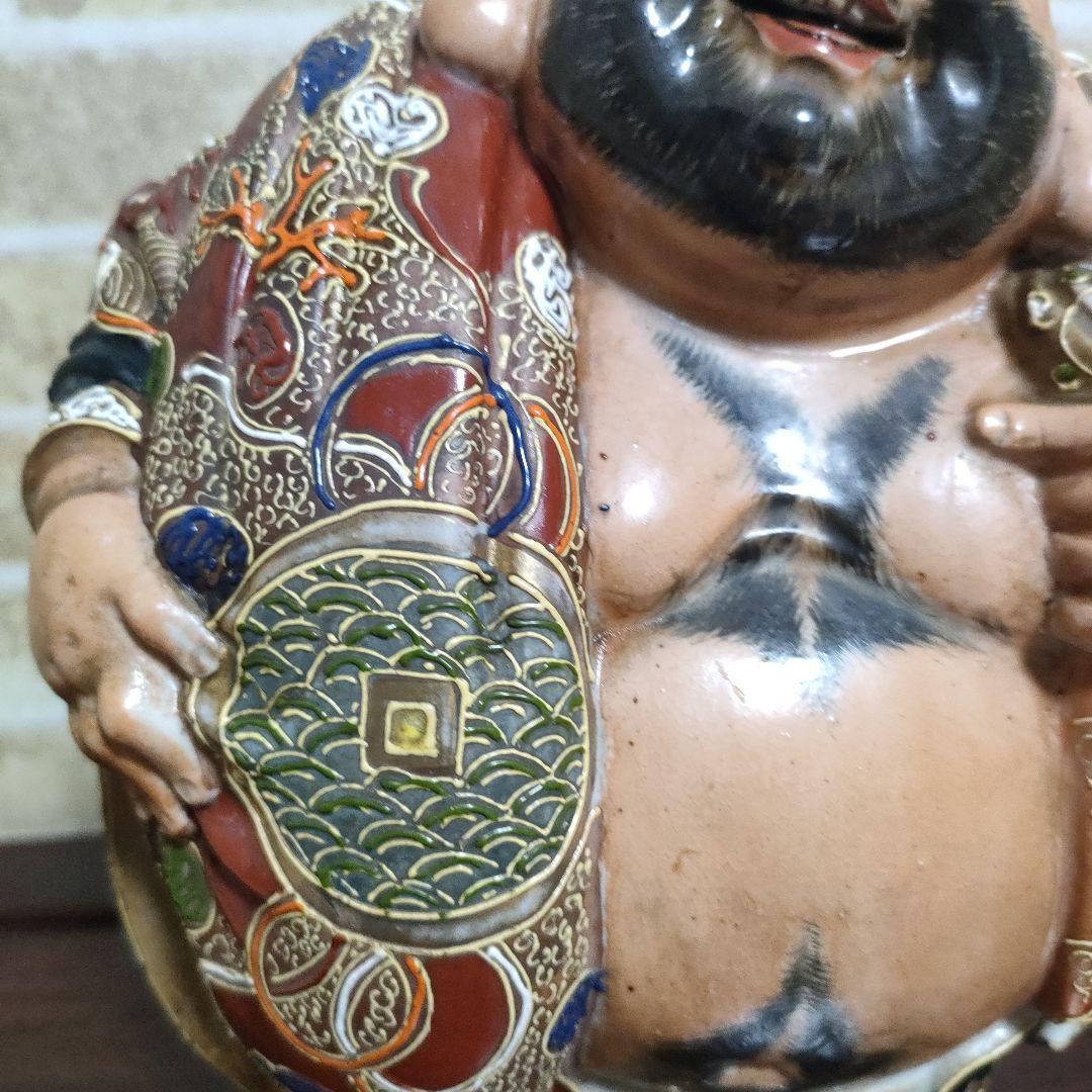 アンティーク】九谷焼 布袋様 金彩 陶器製 布袋像 七福神 - メルカリ