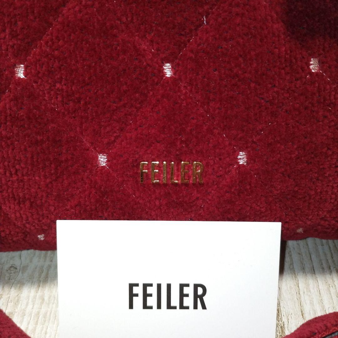 新品・未使用　フェイラー　ユニ　ミニショルダーバッグ　ダークレッド