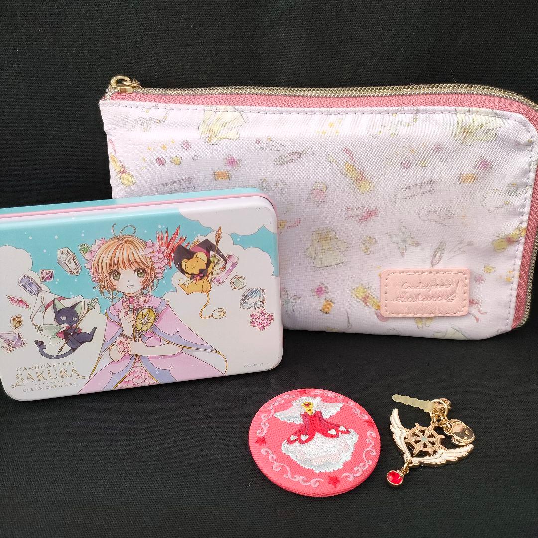 カードキャプターさくら ポーチ 缶ケース 缶バッジ イヤホンジャック