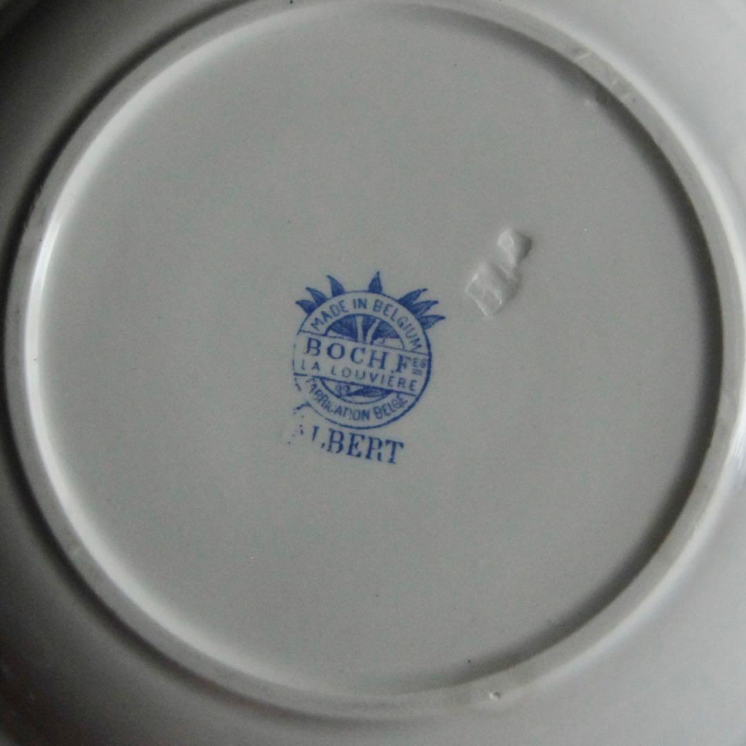 ベルギー ボッホ スーププレート 皿 古道具 アンティーク ブロカント