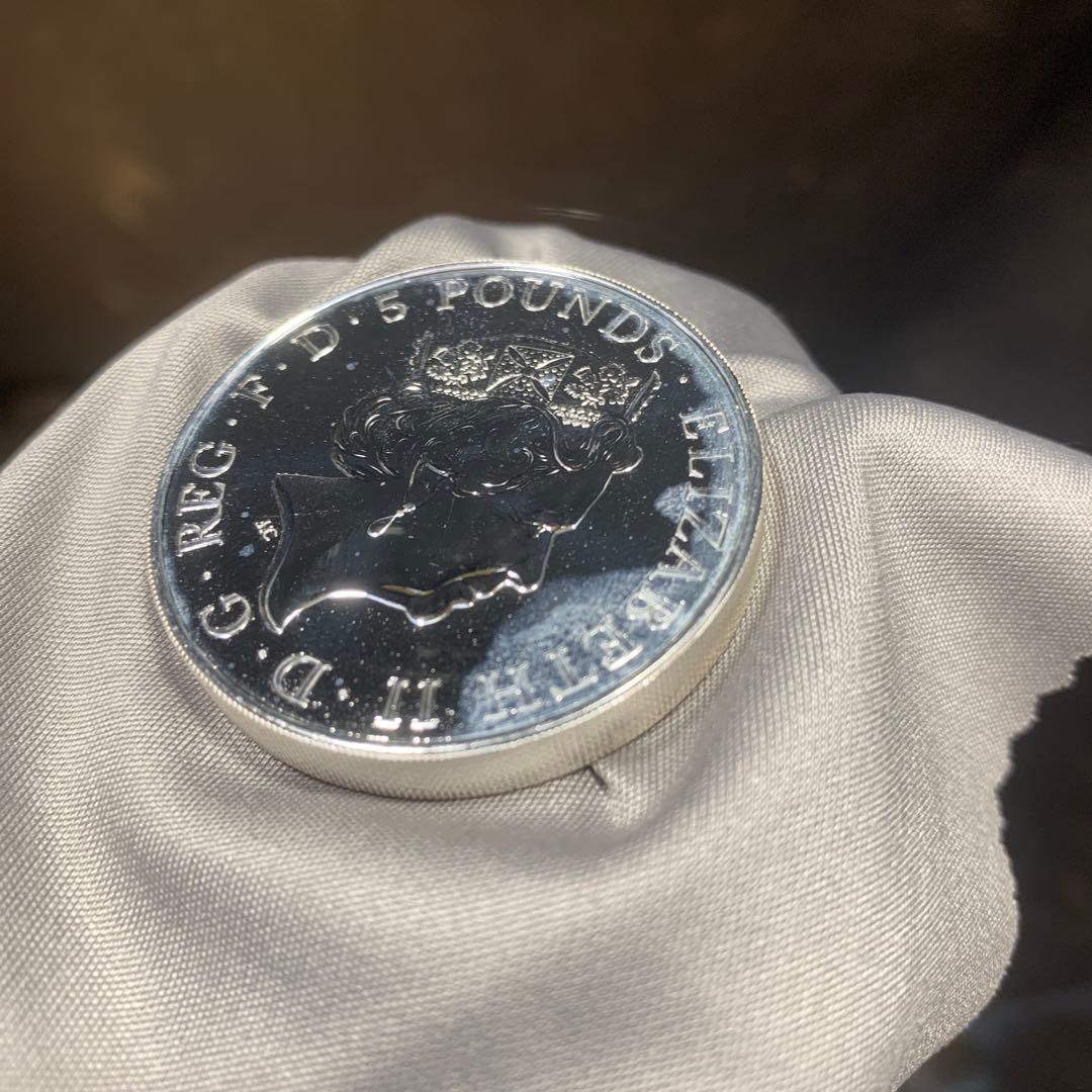 S4 純銀貨 2オンス クイーンズビースト 2016 ライオン・イングランド