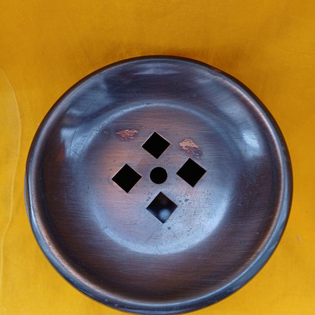 玉川堂 鎚起銅器　袋型 建水 共箱付き