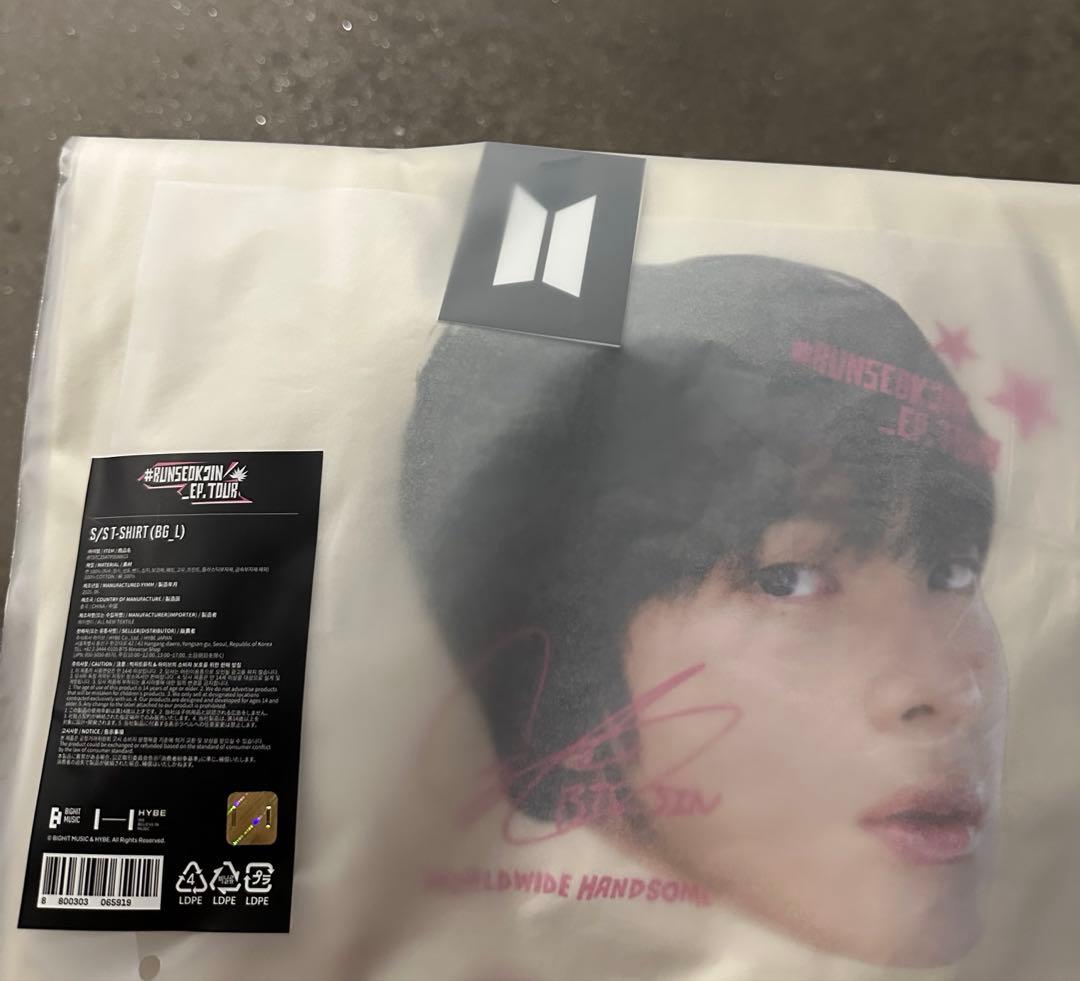 BTS ジン RUNSEOKJIN ツアー Tシャツ JIN Lサイズ