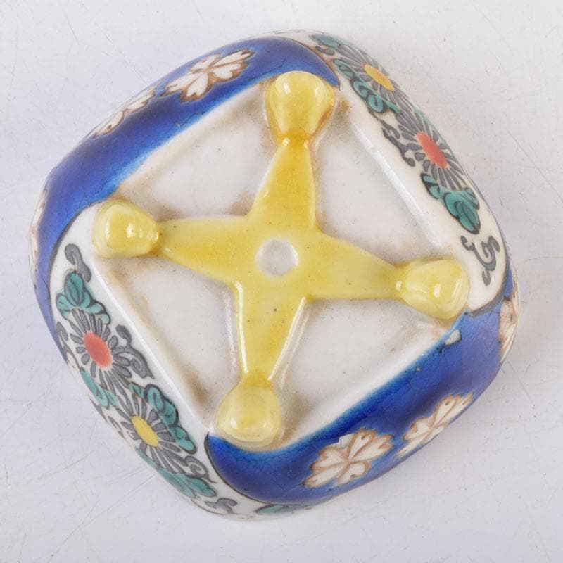 茶道具 色絵 花草文 香合 時代箱 C 8475 - メルカリ