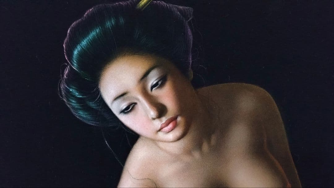 人見友紀　伝説の逃亡画家　油彩画　油絵　裸婦　20号