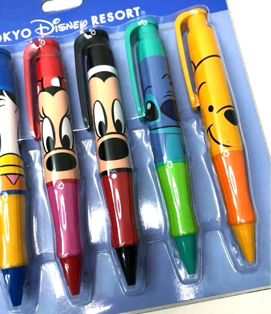 未使用 Disney ディズニー リゾート ボールペン セット フェイス レア