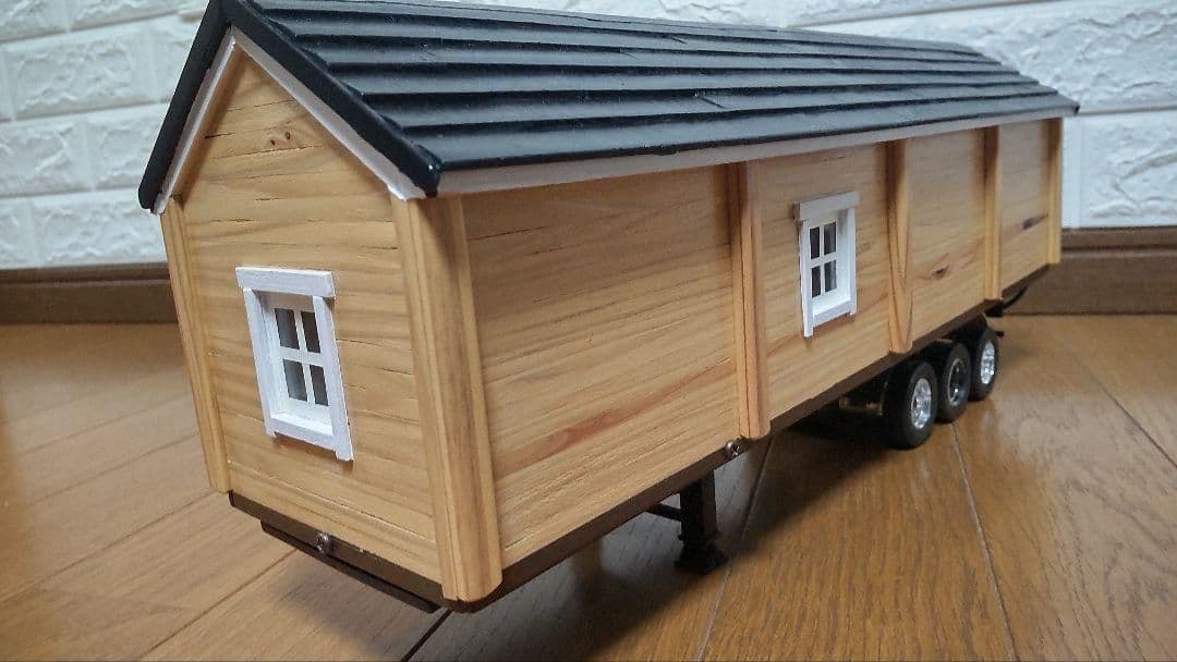 ラジコン　トレーラーハウス詳細①　木造トレーラーハウス