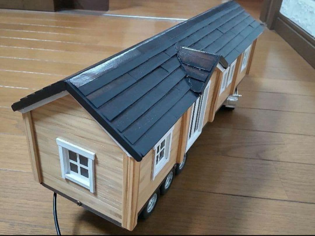 ラジコン　トレーラーハウス詳細①　木造トレーラーハウス