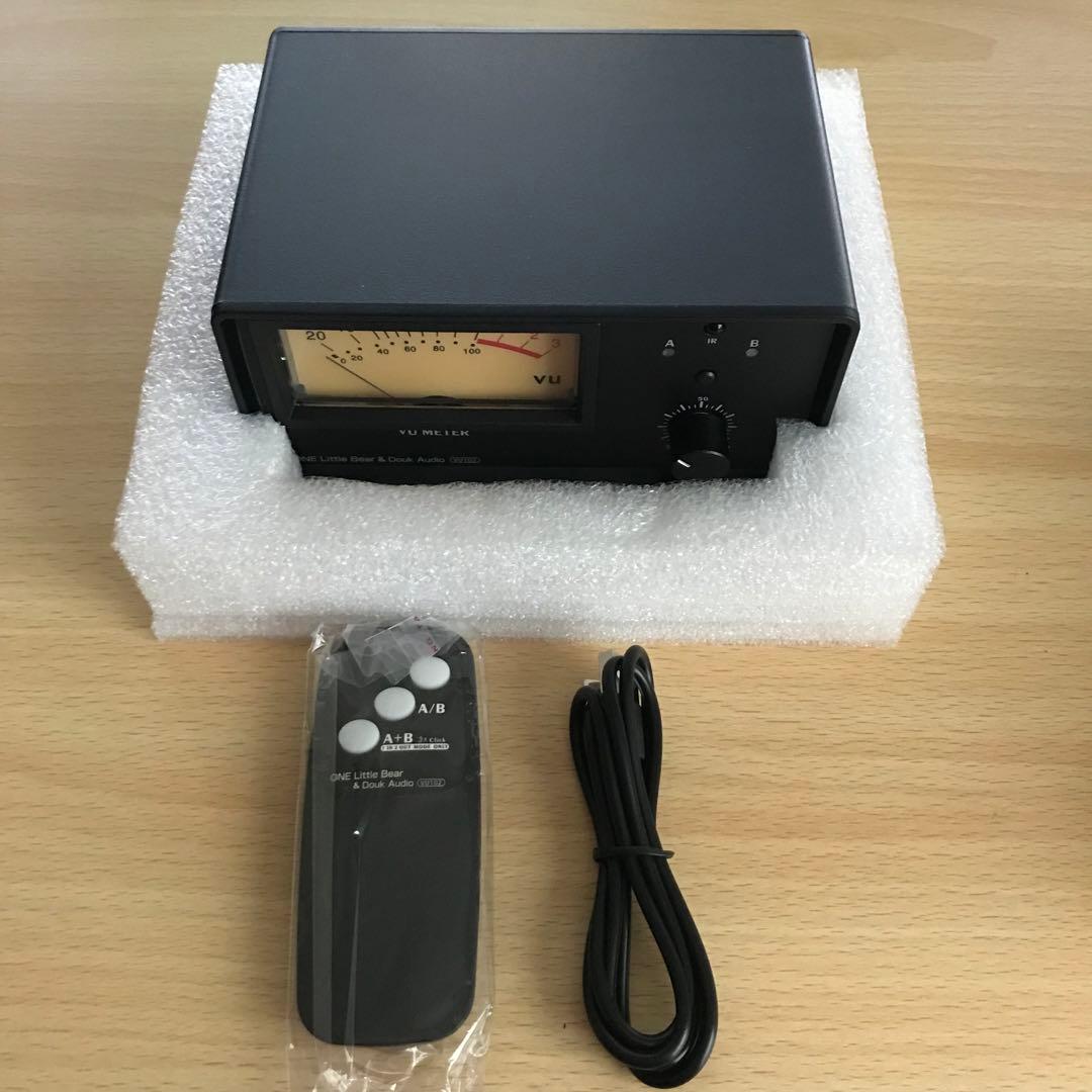 2ゾーンアンプ スピーカーセレクターボックス VUメーター付き オーディオ