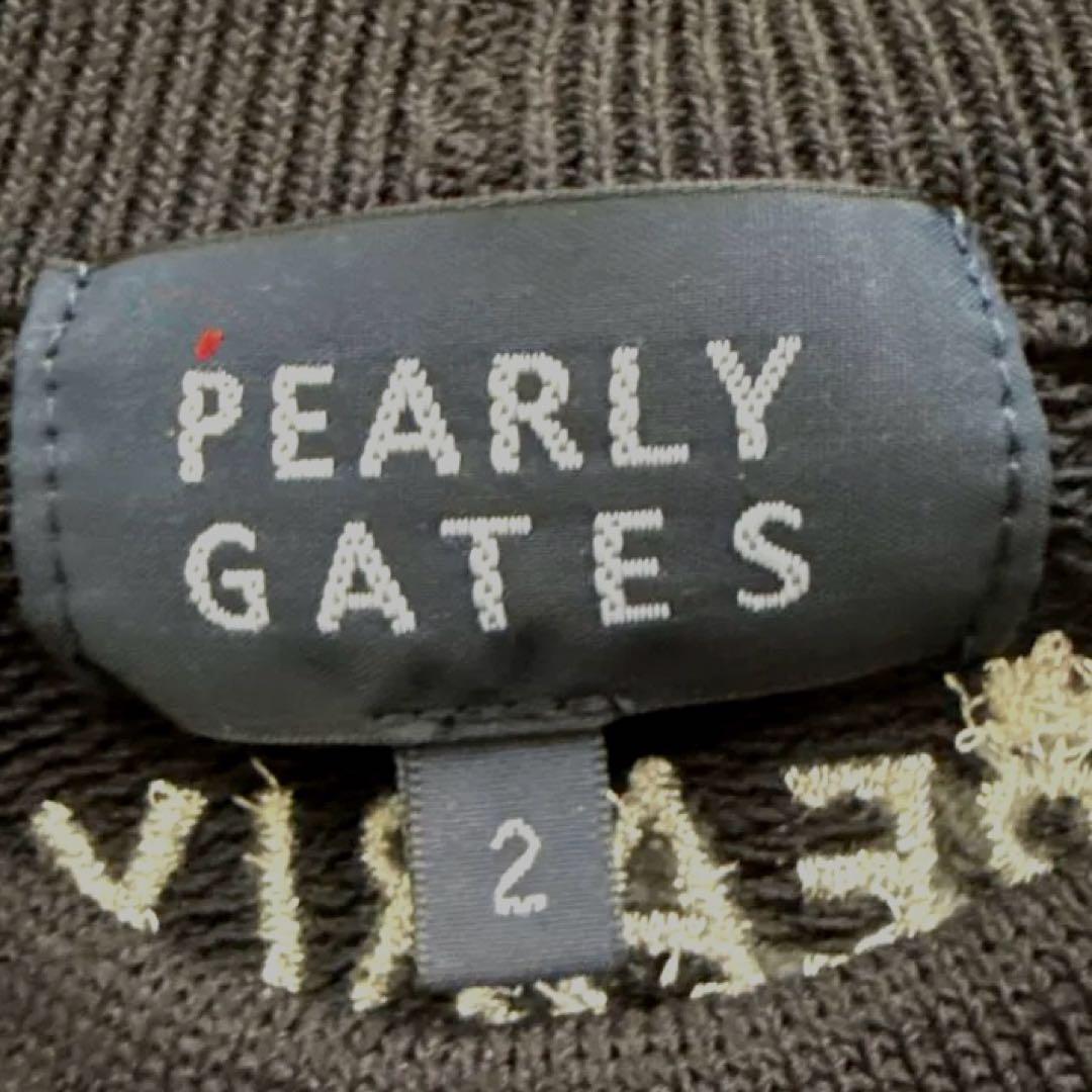 【PEARLY GATES】チェック柄セーター サイズ2