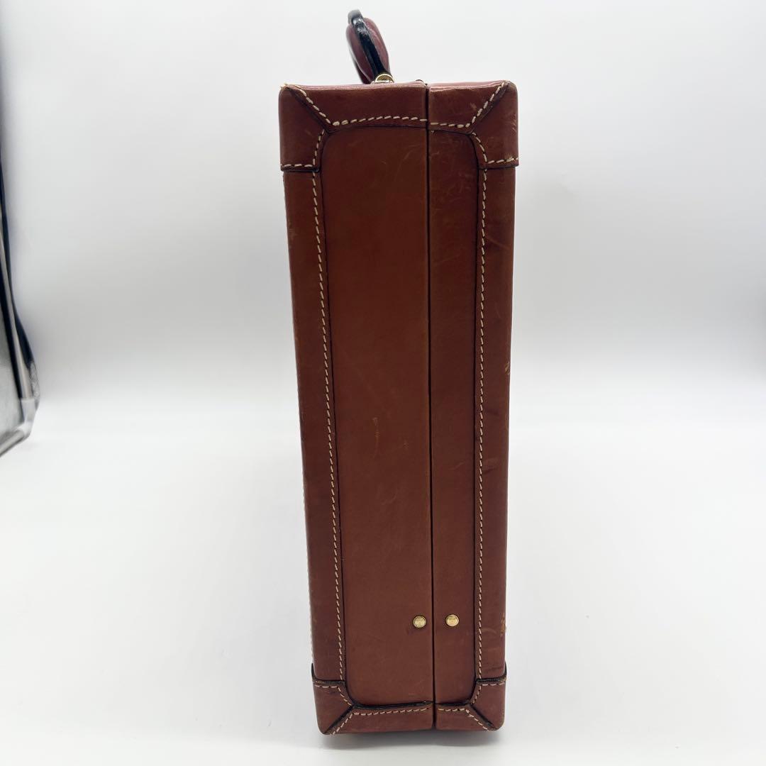 C156 良品 イタリア製 i Santi 本革 アタッシュケース 茶 金具