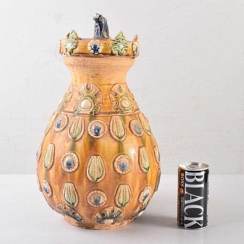 O18茶道具 江戸期 小槌環付き形 俵形白肌鐵地 亀摘み蓋 お安くしました！