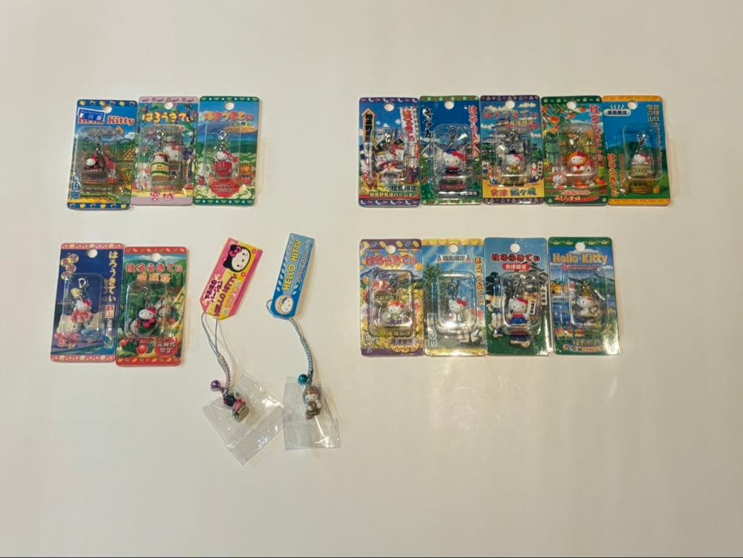 ご当地 キティ ハローキティ 根付 チャーム キーホルダー レア 都道府県 動物