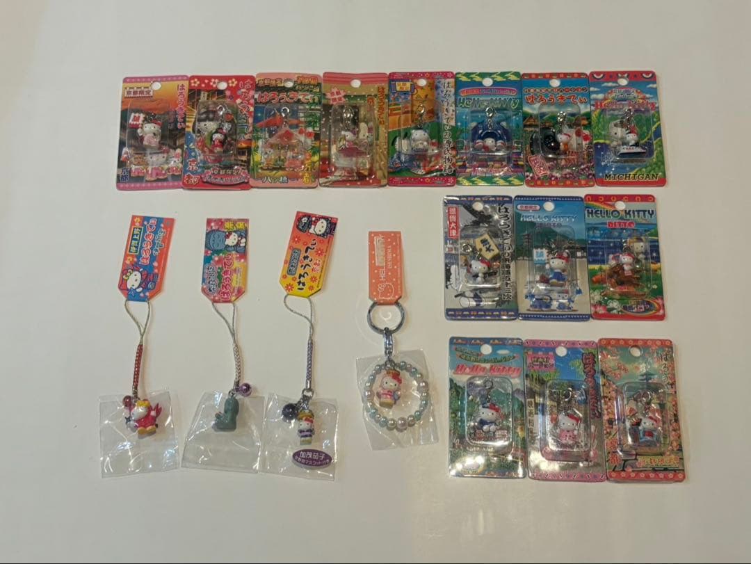 ご当地 キティ ハローキティ 根付 チャーム キーホルダー レア 都道府県 動物