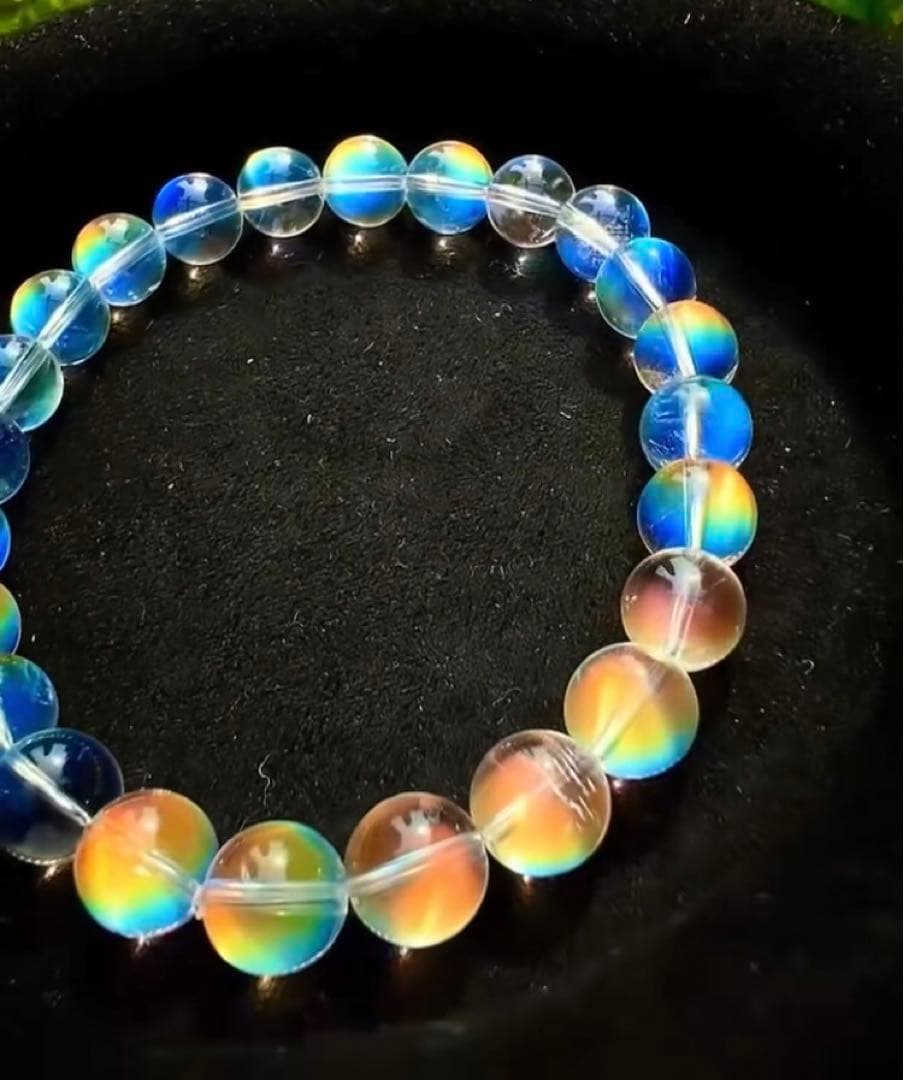 ⭐︎【極上品】天然 マダガスカル ホワイトラブラドライト ブレスレット 8mm