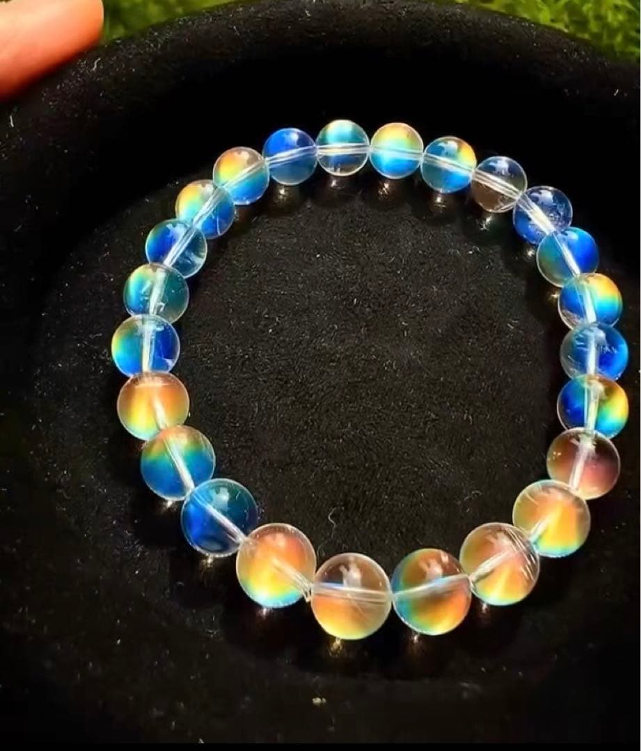 ⭐︎【極上品】天然 マダガスカル ホワイトラブラドライト ブレスレット 8mm