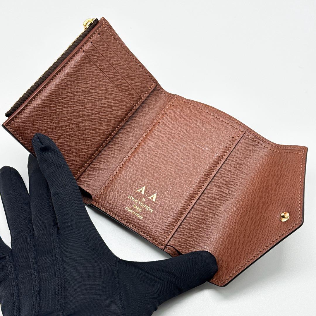 ルイヴィトン モノグラム ポルトフォイユ ヴィクトリーヌ 二つ折り 財布 茶色