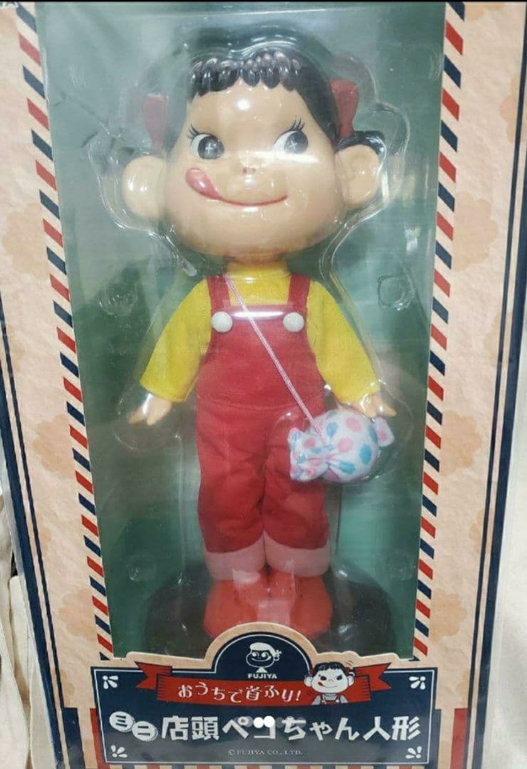 ミニ店頭 ペコちゃん 首ふり人形 不二家 ペコちゃん人形