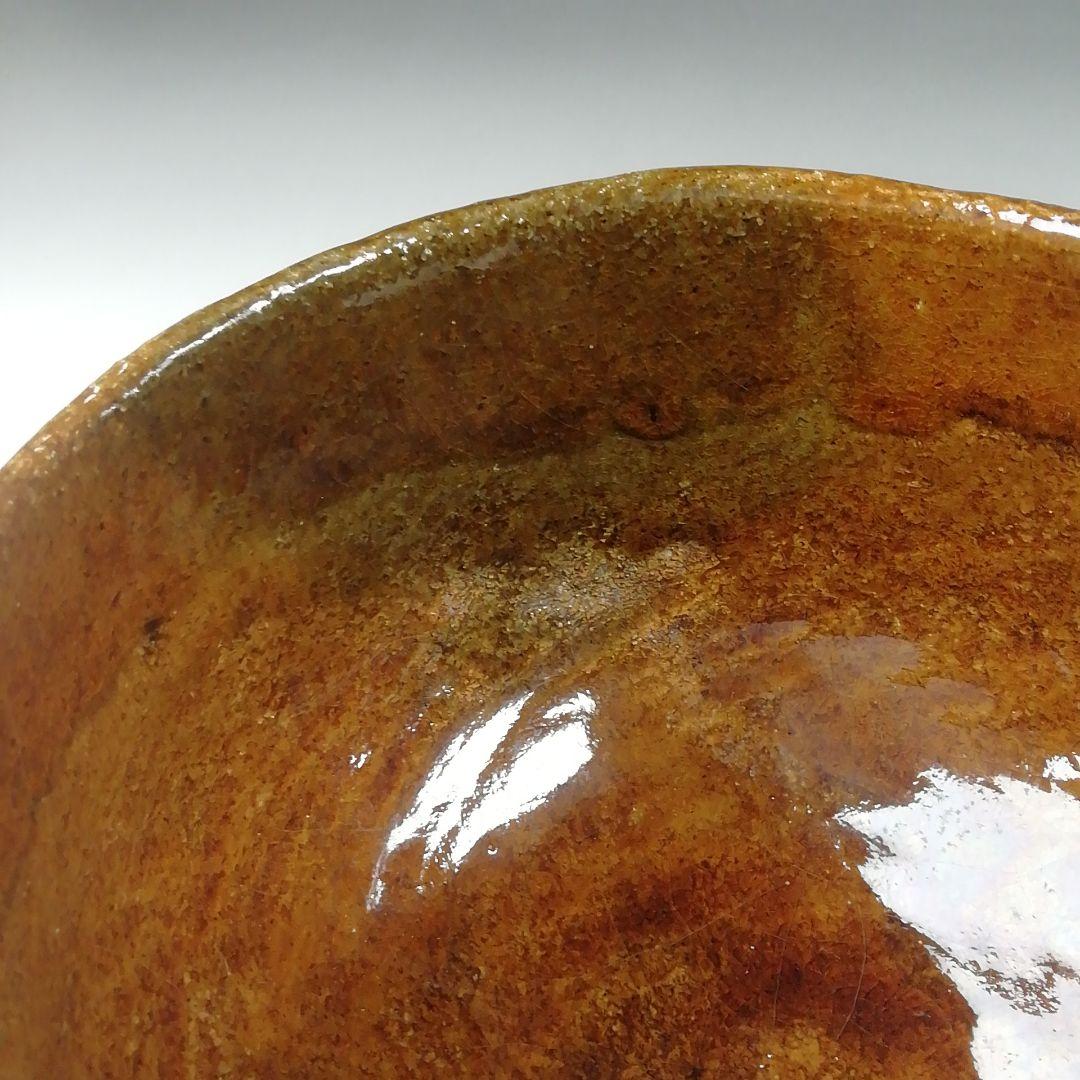 T519 茶碗 『大樋焼』『松雲窯 泉喜仙 造』 共箱 抹茶碗 茶道具