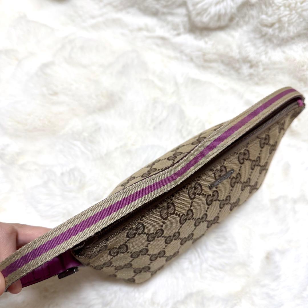 GUCCI アクセサリーポーチ　シェリーライン　GG