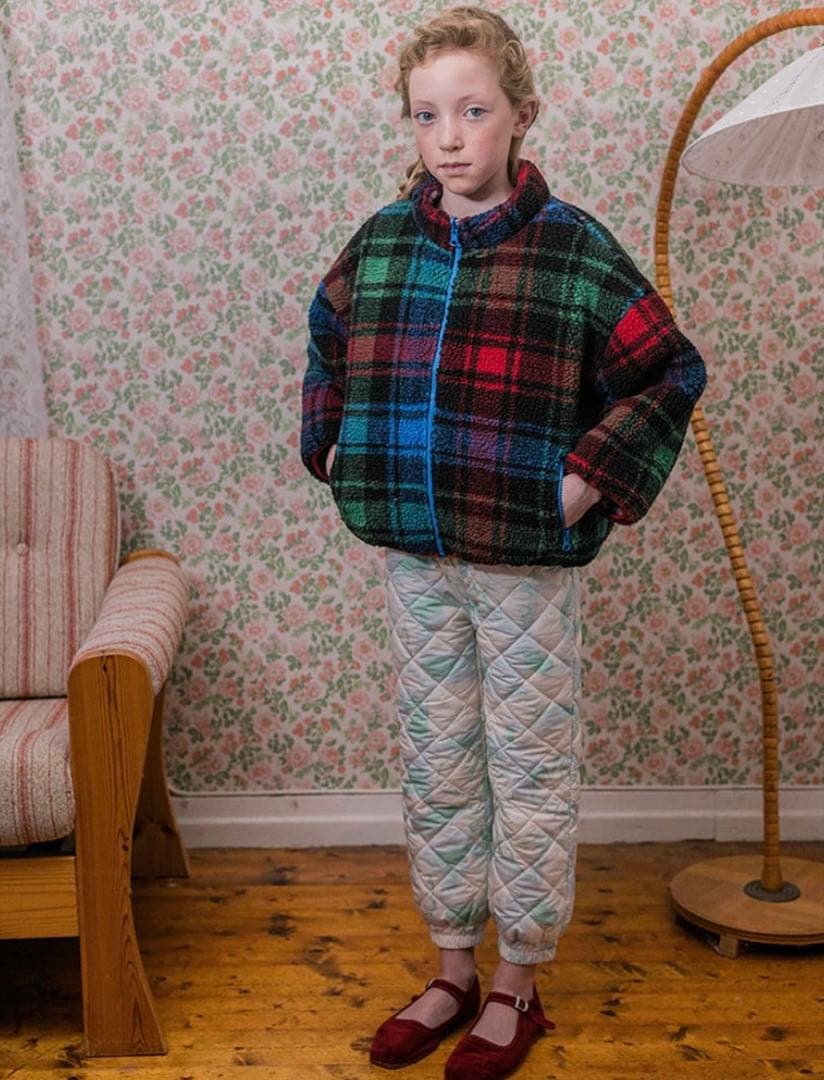 fish & kids リバーシブルボアジャケット アウター　2-3y