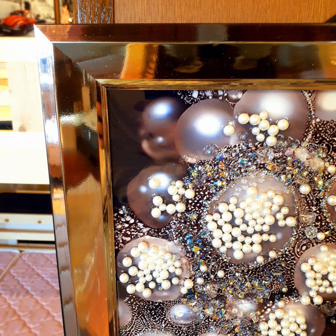 輸入雑貨　クリスタル　天然石　真珠アート　シルバー　宝石アート　パール