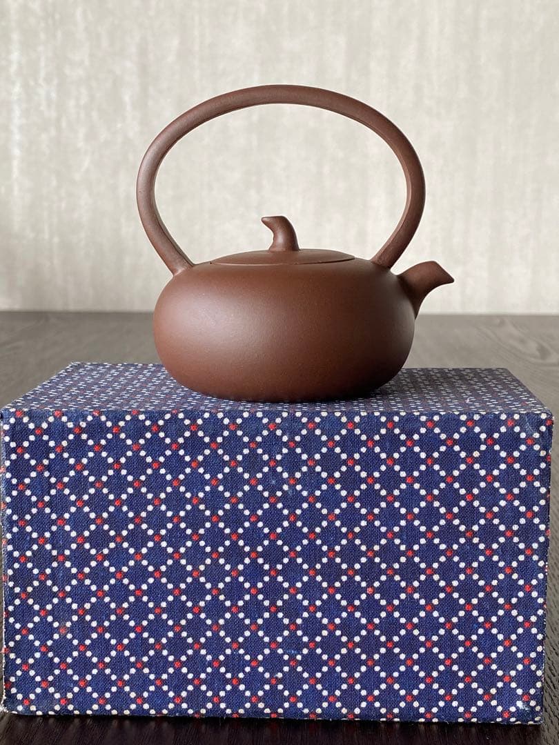 特大【土瓶】 （信楽焼？籐巻持ち手）陶器 アンティーク 信楽焼の大型