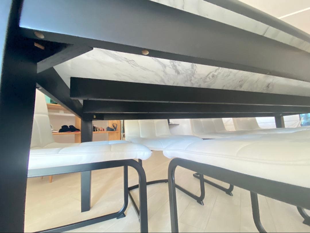 年末まで掲載⭐️テーブルとイスセット　8人掛け　オフィスにも！