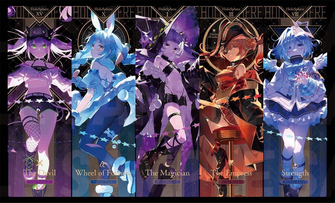 ホロライブ タロットカード風 スリーブ 3個セット プレイマットセット