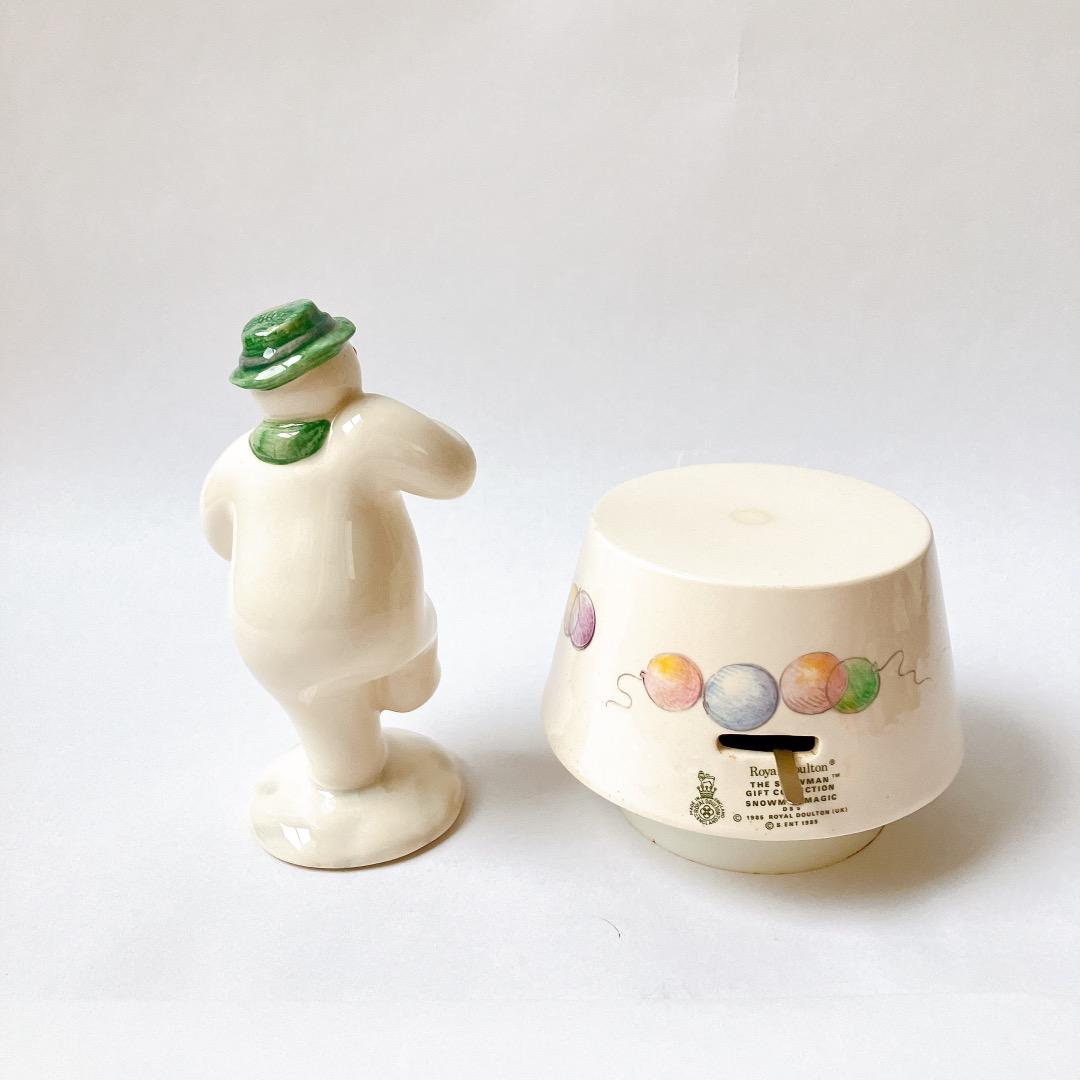 希少☘️レア☘️ロイヤルドルトン　スノーマン　オルゴール　アンティーク